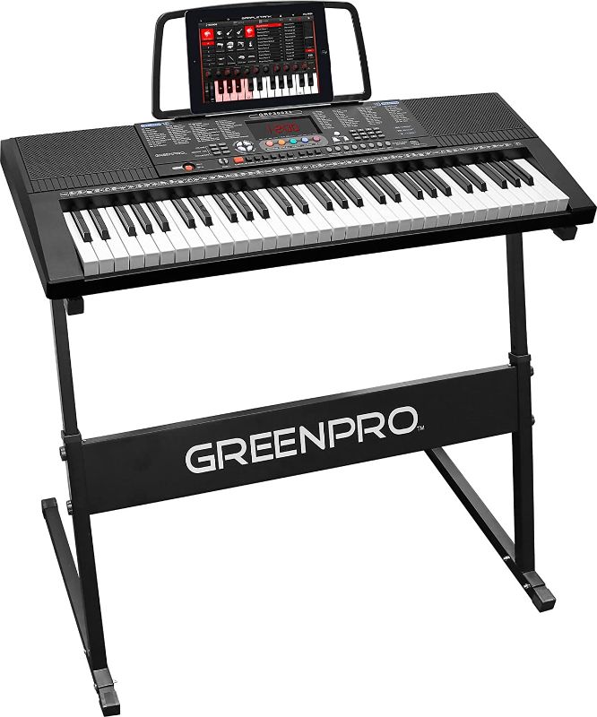 Photo 1 of Greenpro 61 Key Portable Electronic Piano Keyboard LED Display with Adjustable Stand and Music Notes Holder