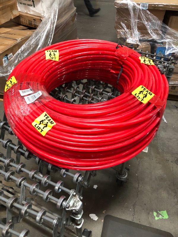 Photo 2 of 1/2 Inch Oxygen PEX Tubing 1000 Feet Flexible Pipe - Radiant Hydronic Heating Piping O2 Water Barrier PEX-B Polyethylene Plastic Tubes - Radiator Heat Transfer Floors Baseboards Driveways Free Cutter

