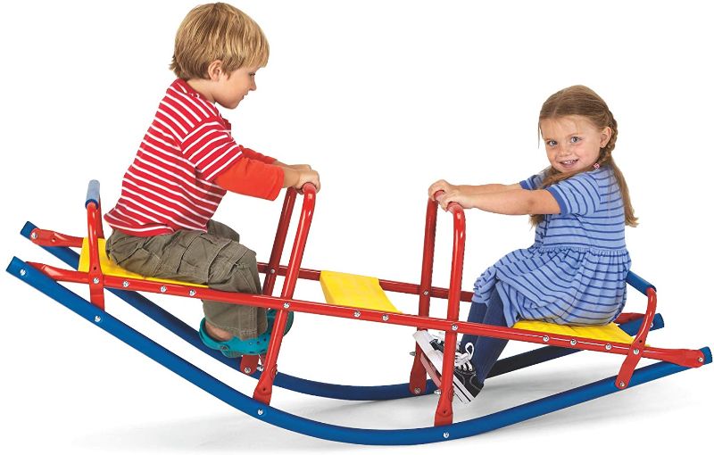 Photo 1 of Kid's Metal Rocking Seesaw Teeter Totter with Handlebars