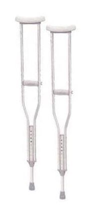 Photo 1 of Aluminum Walking Crutches with Underarm Pad and Handgrip, Tall Adult, 1 Pair
Amazon lookup is B08JD4HFLC