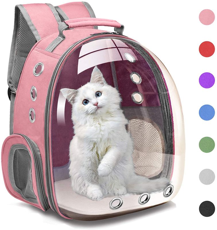 Photo 1 of Cat Backpack Carrier Bubble Bag, Small Dog Backpack Carrier for Small Dogs, Space Capsule Pet Carrier Dog Hiking Backpack Airline Approved Travel CarrieR