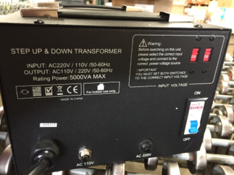 Photo 3 of 5000 Watt Voltage Converter Transformer by LiteFuze - Step Up/Down - 110V/220V - Circuit Breaker Protection -Heavy Duty/ - Convertingbox Technology - LT Series - Perfect Converter