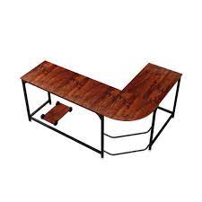 Photo 1 of 66 in. Large L Shaped Desk Corner Computer Desk Gaming Table Workstation for Home Office
