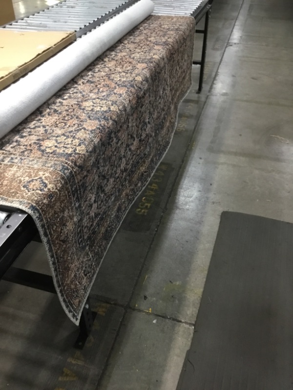 Photo 1 of Amber Lewis x Loloi Billie Collection BIL-01 Ink / Salmon 7'6" x 9'6" Area Rug
