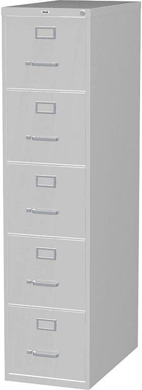 Photo 1 of Lorell 48499 Vertical File, 5-Drawer, LTR, 15-Inch x26-1/2-Inch x61-3/8-Inch, Lt Gray
DAMAGED 