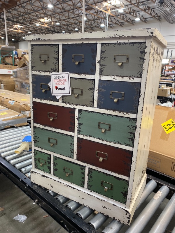 Photo 2 of Powell Company Parcel 13-drawer Cabinet UNBOXED 