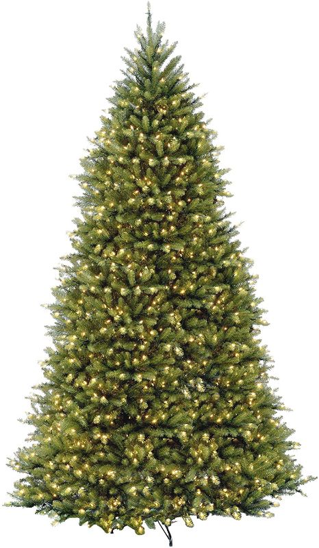 Photo 1 of 12ft National Christmas Tree Company Pre-Lit Dunhill Fir Full Artificial Christmas Tree with 1200 Dual Color LED Lights & Powerconnect