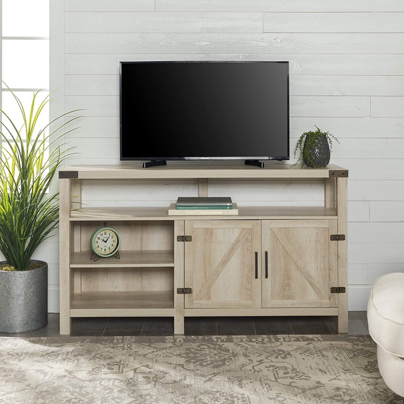 Photo 1 of 58 Barndoor Highboy Console - White Oak