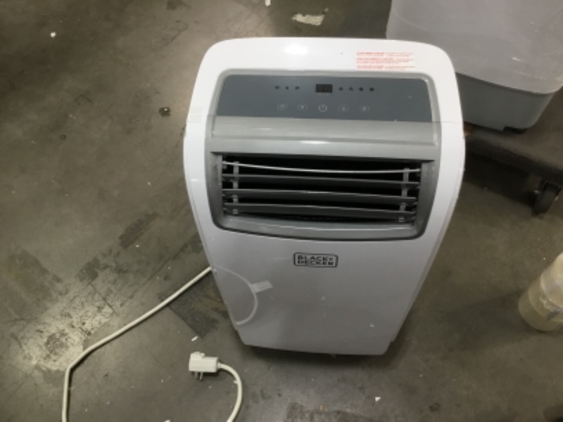 Photo 7 of BLACK+DECKER 8,000 BTU DOE (14,000 BTU ASHRAE) Portable Air Conditioner with Remote Control, White