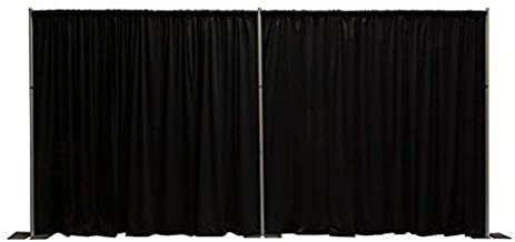 Photo 1 of  Drape Backdrop or Room Divider Kit, 8ft x 20ft (Black)   DRAPES ONLY