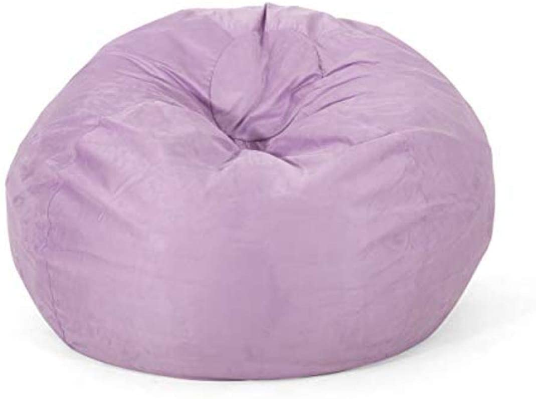 Photo 1 of 2  Modern LARGE  Microfiber Bean Bag, Lavender
