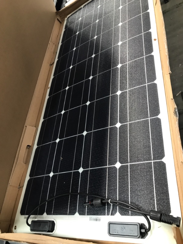 Photo 2 of  RENOGY RNG-100DB-H 100 WATT 12 VOLT FLEXIBLE MONOCRYSTALLINE SOLAR PANEL