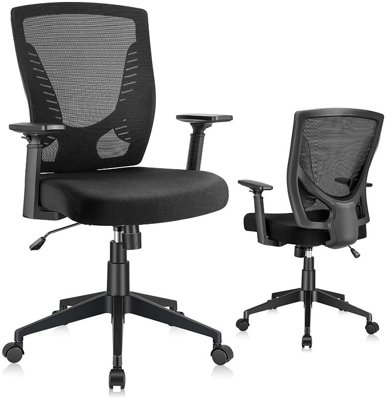 Photo 1 of Office Chair Ergonomic Desk Chair, Swivel Task Chair Soft Sponge Cushion, Lumbar Support, Mid Back Mesh Computer Chair
**parts only**