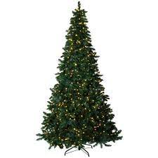 Photo 1 of 7.5 ft. Pre-Lit LED Spruce Artificial Christmas Tree with 480 Multi-Color and Warm White Lights, 6 Functions
