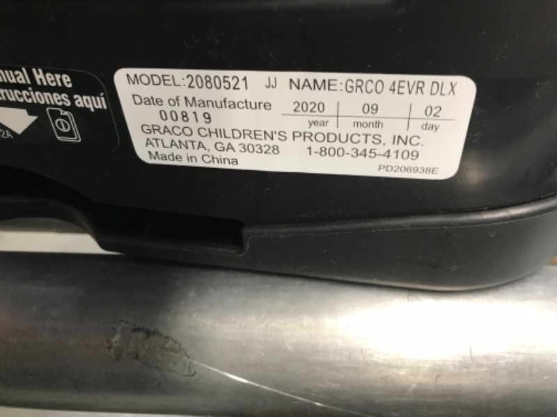 Photo 2 of Graco 4Ever DLX 4 in 1 Car Seat, Infant to Toddler Car Seat, with 10 Years of Use, Bryant
