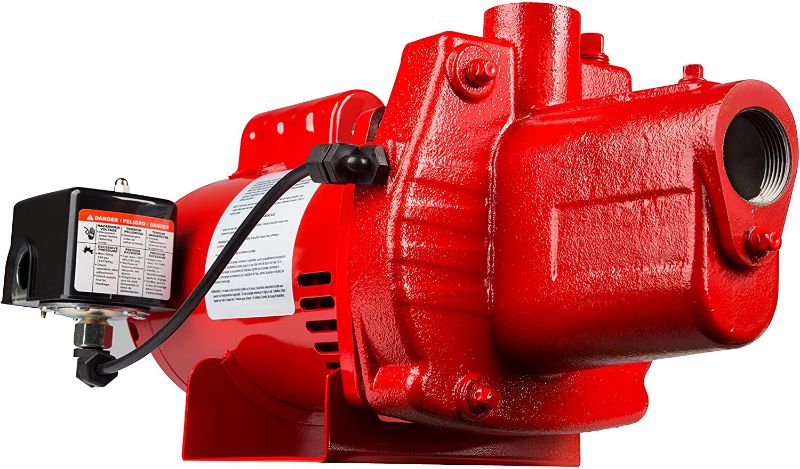 Photo 1 of Red Lion RJS-100-PREM 602208 Premium Cast Iron Shallow Jet Pump for Wells up to 25 ft, 9.1 x 17.8 x 9.1 inches
**MISSING COMPONENTS**