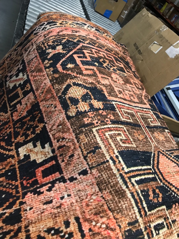 Photo 1 of Layla Mocha/Blush 9 ft. x 12 ft. Traditional 100% Polyester Area Rug

