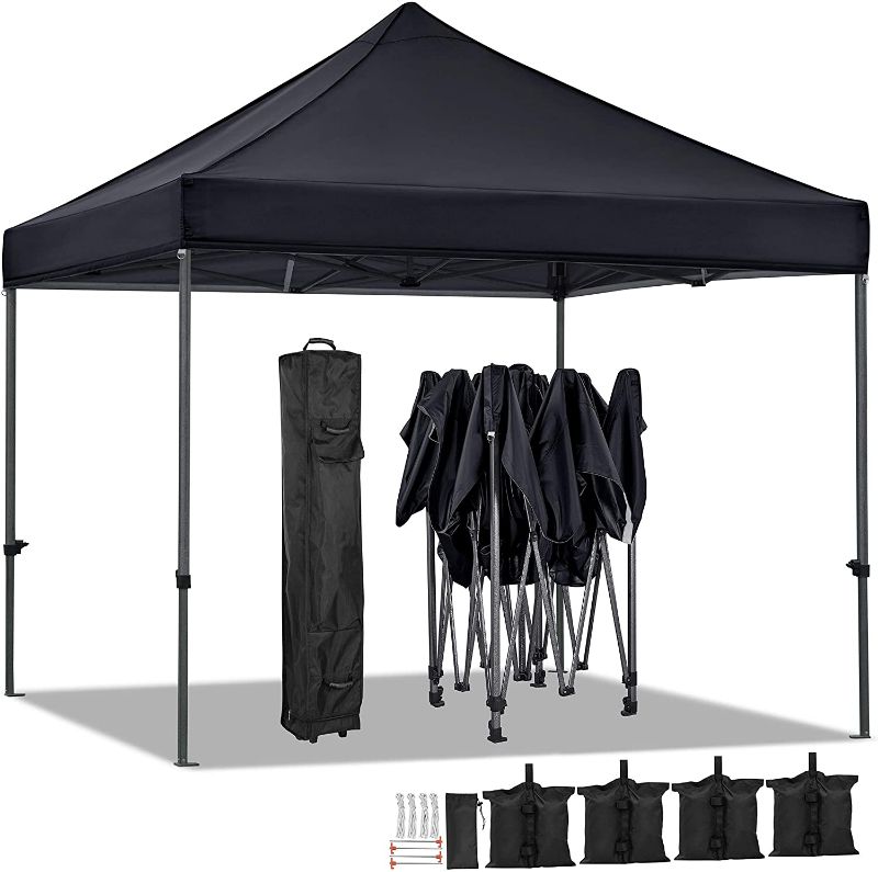 Photo 1 of 10x10 Pop up Canopy Tent - Black
