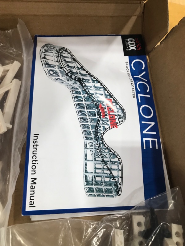 Photo 3 of CDX Blocks Brick Construction Cyclone Roller Coaster Building Set
**MISSING COMPONENTS**