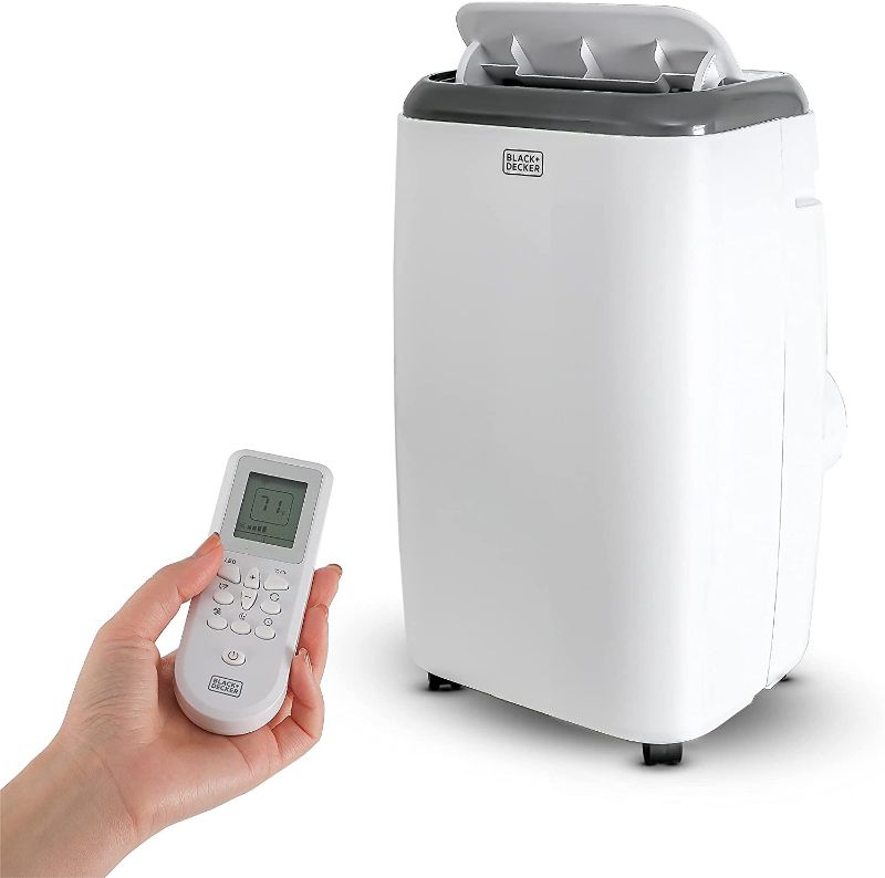 Photo 1 of BLACK+DECKER BPP10WTB Portable Air Conditioner with Remote Control, 10,000 BTU SACC/CEC (14,000 BTU ASHRAE), Cools Up to 450 Square Feet, White
**MISSING ACCESSORIES**