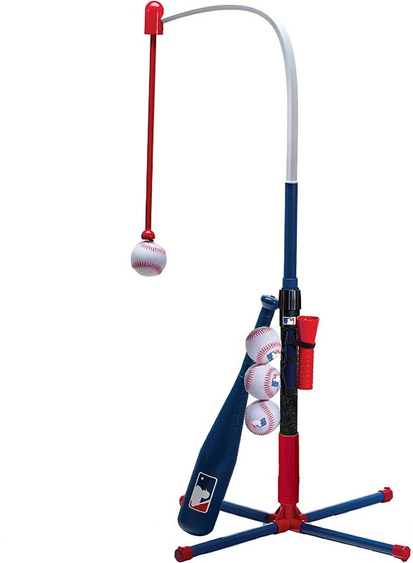 Photo 1 of Franklin Sports Kids Teeball and Baseball Batting Tee - MLB 2-in-1 Grow-with-Me Tee - Adjustable Youth Hitting Tee - Perfect for Teeball and Baseball
