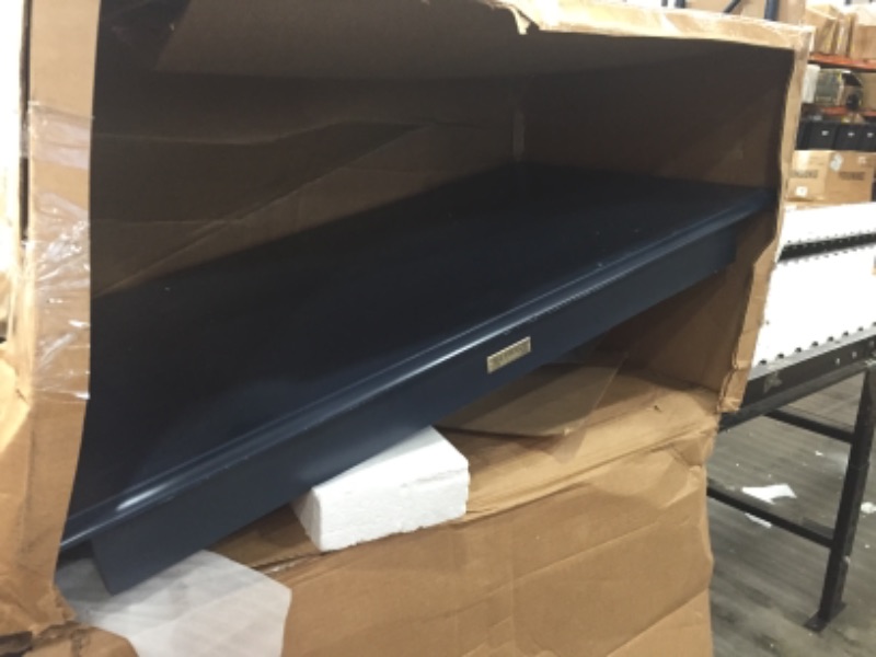 Photo 1 of 2x4 Navy blue Kate and laurel table with drawer 