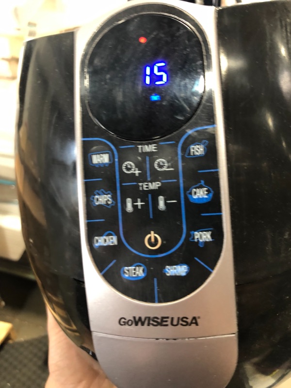 Photo 2 of GoWISE USA 3.7-Quart Programmable Air Fryer with 8 Cook Presets, GW22638 - Black