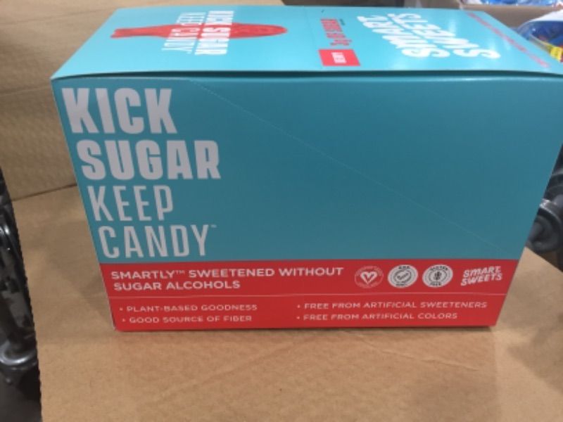 Photo 1 of 2 SmartSweets , Candy with Low Sugar (3g), Low Calorie(100), Plant-Based, Sweet Fish (Pack of 12)1.8 Ounce (Pack of 12)  best by 7/2/21