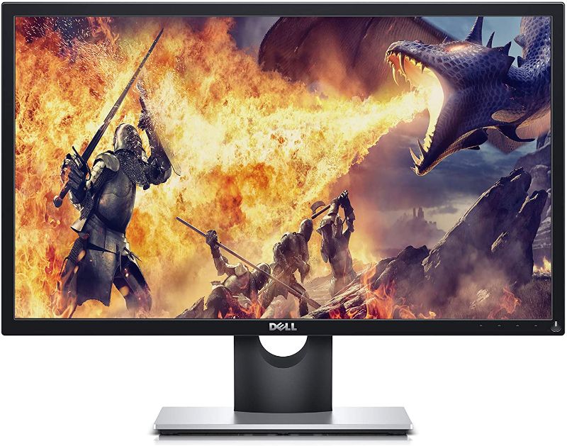 Photo 1 of Dell SE2-417HGX 23.6 Inch TN, Anti-Glare, LED-Backlit Gaming Monitor (Black), 1 MS Reponse Time, FHD (Full HD 1920 x 1080) at 60 Hz, Thin Bezel, 2xHDMI, VGA, Tilt and AMD Radeon FreeSync, 24