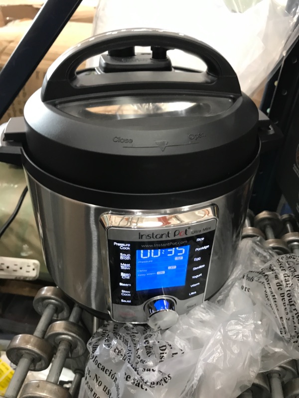 Photo 1 of Instant Pot Ultra 3 Qt 10-in-1 Multi- Use Programmable Pressure Cooker