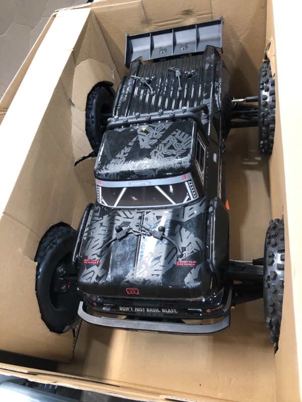 Photo 2 of ***PARTS ONLY*** ARRMA RC Truck 1/8 Outcast 6S BLX 4WD Extreme Bash Stunt Truck RTR (Battery and Charger Not Included), Black, ARA8710
