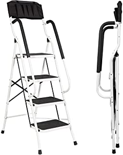 Photo 1 of 4 step safety ladder with padded handrails