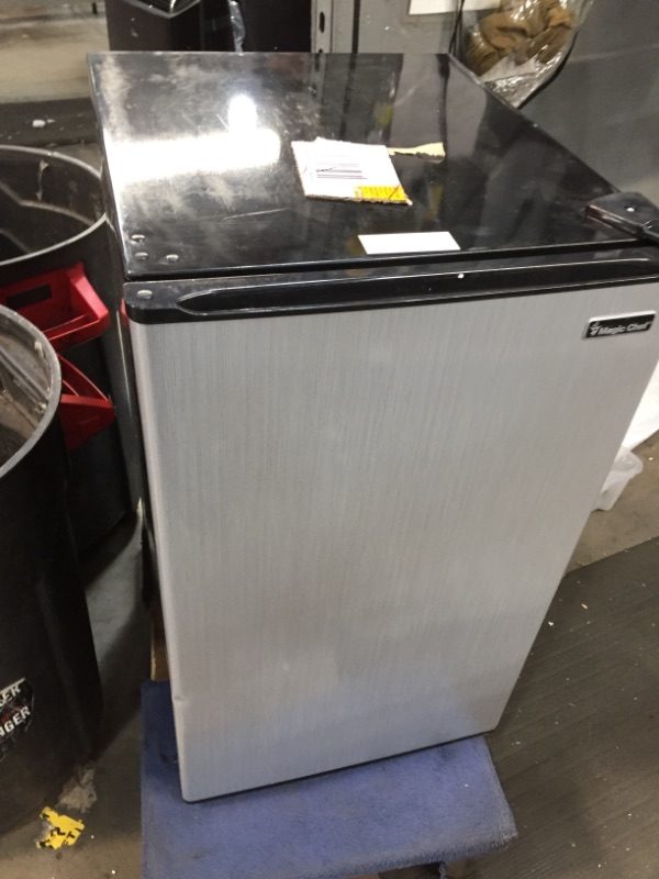 Photo 3 of 
Magic Chef 4.4 Cu. Ft. Mini Fridge in Stainless Look
