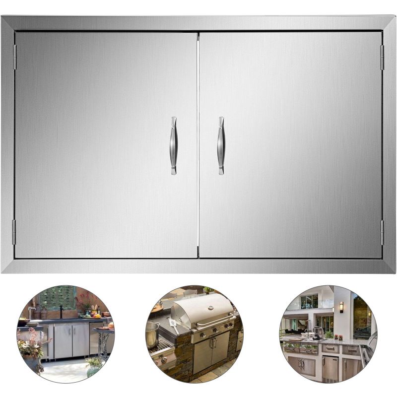 Photo 1 of 36" Double Walled Bbq Island Stainless Steel Double Door & Ss Handles
