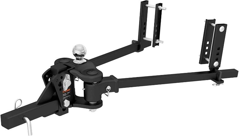 Photo 1 of CURT 17500 TruTrack Weight Distribution Hitch with Sway Control, Up to 10K, 2-In Shank, 2-5/16-Inch Ball, Black
