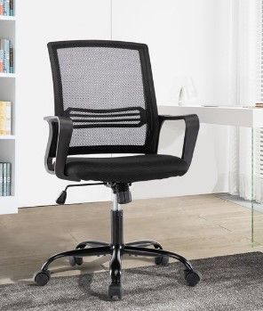 Photo 1 of Office Chair,Mid Back Mesh Office Computer Swivel Desk Task Chair,Ergonomic Executive Chair with Armrest
