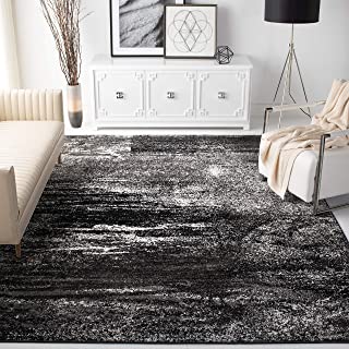 Photo 1 of SAFAVIEH Adirondack Rudyard Abstract Area Rug, Silver/Black, 8' x 10'