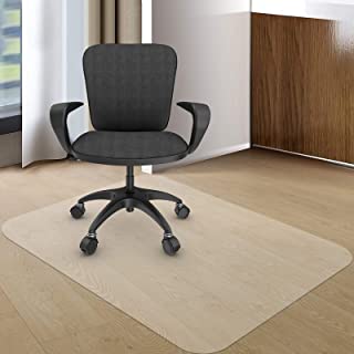 Photo 1 of Kuyal Office Chair Mat for Hardwood Floor, 30'' x 48'' Rectangle Transparent Desk Thick Durable Chair Mat for Rolling Chairs, Easy Glide, Floor-Protector
