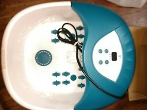 Photo 1 of 5 in 1 Foot Spa/Bath Massager with Tea Tree Oil Foot Soak with Epsom Salt - with Heat, Bubbles and Vibration, Digital Temperature Control - Mini Acupressure Massage Points - Foot Stress Relief Spa
