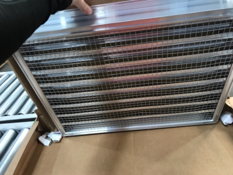 Photo 2 of 18"w X 24"h Aluminum Exterior Vent for Walls & Crawlspace - Waterproof & Rain Block - with Screen Mesh - HVAC Weather Grille [Outer Dimensions: 19.5"w X 25.5"h]
