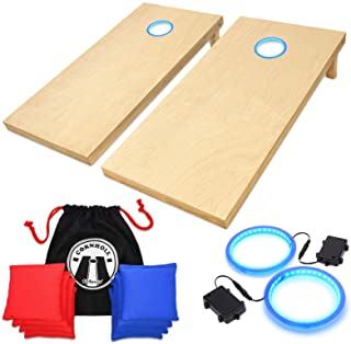 Photo 1 of Gosports Solid Wood Premium Cornhole Set Regulation Size (4ft x 2ft)