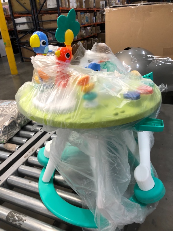 Photo 1 of Bright Starts Around We Go 2-in-1 Walk-Around Baby Activity Center & Table, Tropic Cool, Ages 6 Months+
