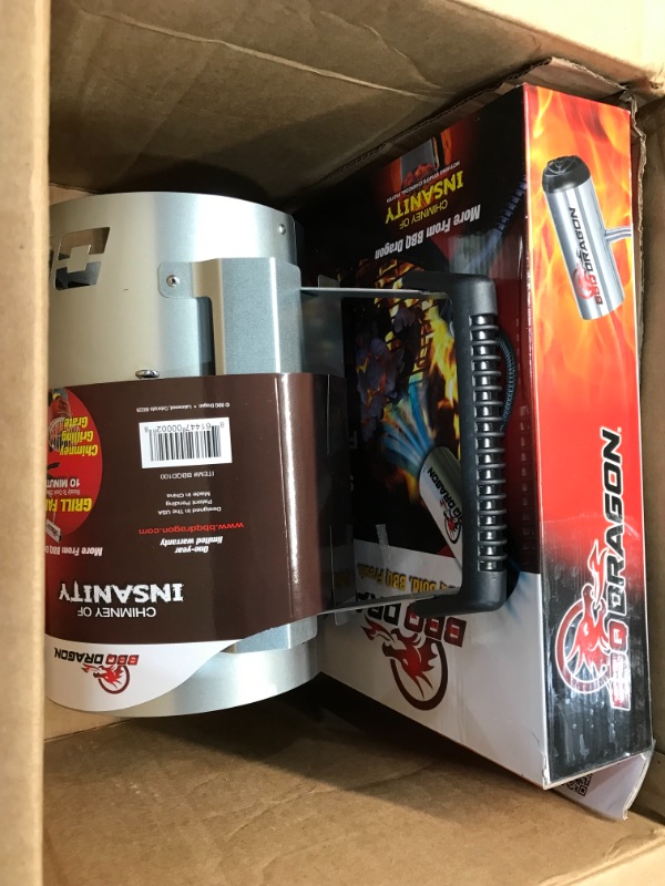 Photo 1 of BBQ Dragon Chimney of Insanity Charcoal Starter - The Fastest and Easiest Charcoal Chimney Starter for BBQ Grills

