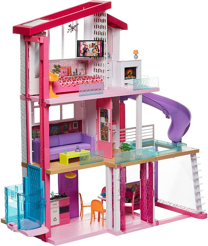 Photo 1 of Barbie Dreamhouse Dollhouse with Wheelchair Accessible Elevator, Pool, Slide and 70 Accessories Including Furniture and Household Items, Gift for 3 to 7...
PARTS ONLY