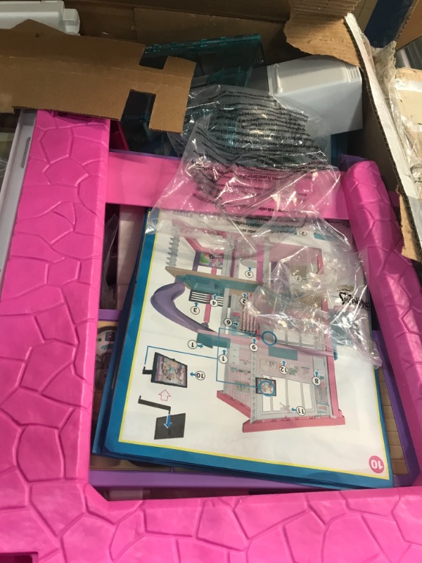 Photo 3 of Barbie Dreamhouse Dollhouse with Wheelchair Accessible Elevator, Pool, Slide and 70 Accessories Including Furniture and Household Items, Gift for 3 to 7...
PARTS ONLY