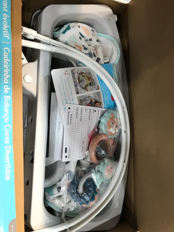 Photo 1 of Fisher-Price Infant-to-Toddler Rocker - Pacific Pebble, Portable Baby Seat, Multi
