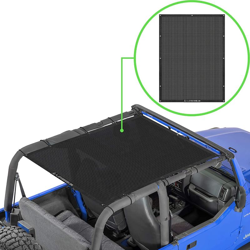 Photo 1 of Alien Sunshade Jeep Wrangler YJ (1987-1995) & Jeep Wrangler TJ (1996-2006) - Full Length Mesh Sun Shade
