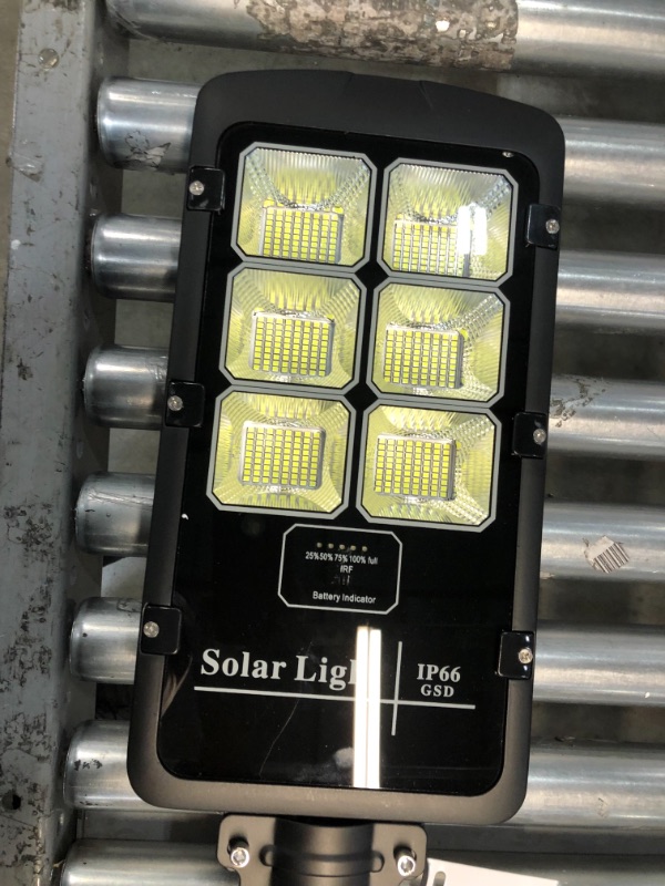 Photo 3 of  300W Solar Street Lights Outdoor IP66 Motion Sensor 10000 Lumens Dusk to Dawn Photocell Sensor Commercial Led Flood Light for Parking Lot/ Stadium/ Yard/ Garag/ Garden