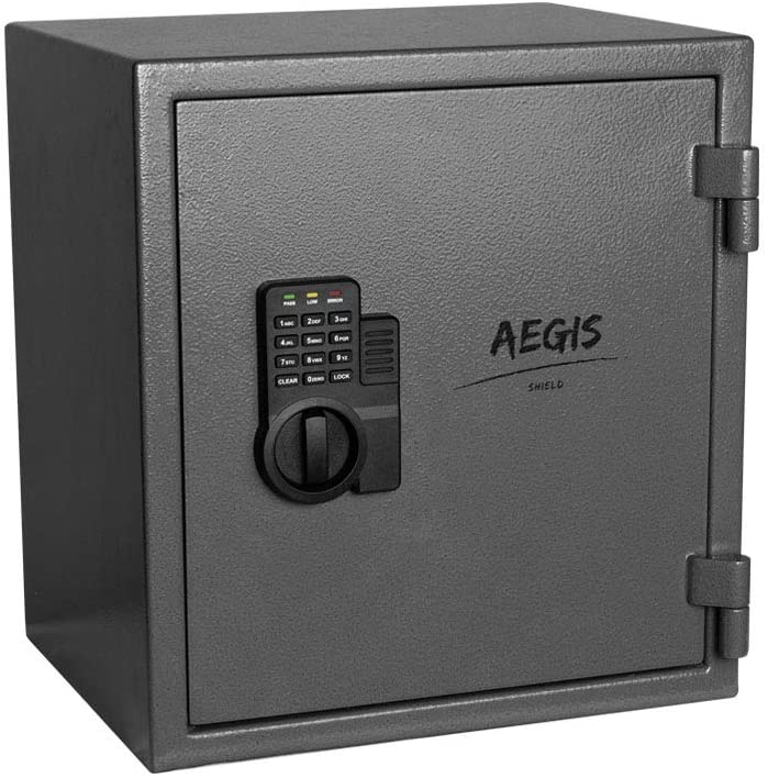 Photo 1 of AEGIS 1.04 cu.ft Security Safe Cabinet Electronic Safe Box Lock Box Fireproof Home Safe for Hotel Office Money Cash Jewelry,Battery and Keys Included
