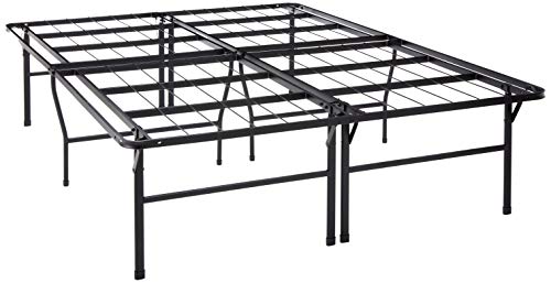 Photo 1 of Best Price Mattress 18 Inch Metal Platform Beds W/Heavy Duty Steel Slat Mattress Foundation (No Box Spring Needed), Queen, Black
